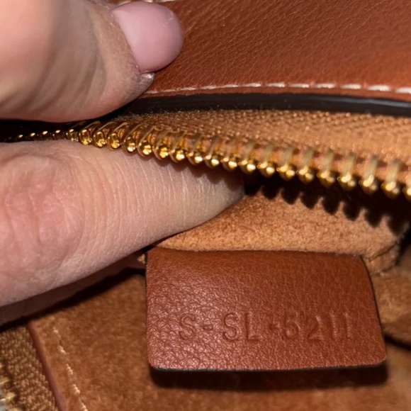 Authentic Celine Medium Romy Tan Supple Calfskin Gold Hardware - Picture 13 of 14